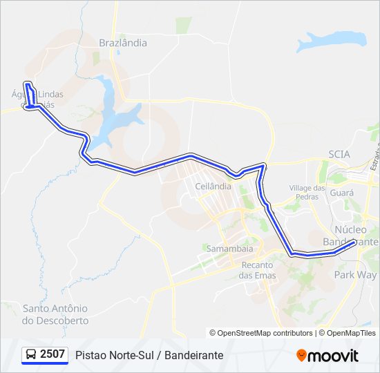 2507 bus Line Map