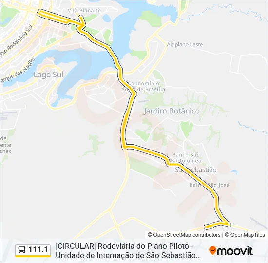 111.1 Bus Line Map