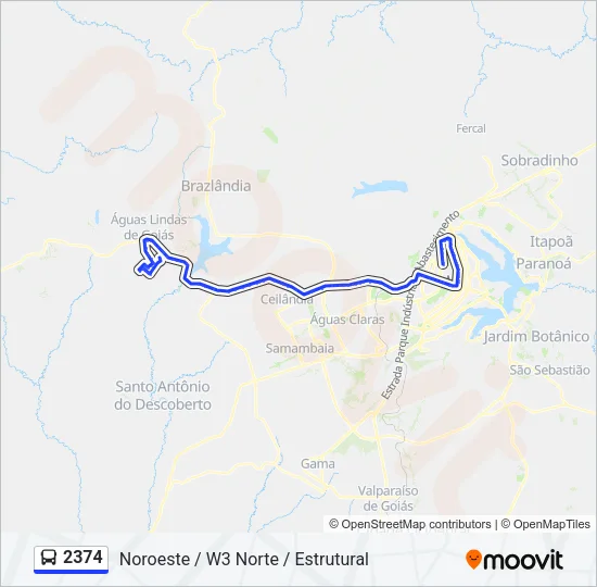 2374 Bus Line Map
