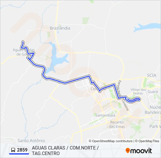 2859 bus Line Map