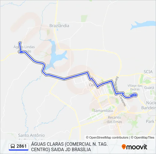 2861 Bus Line Map