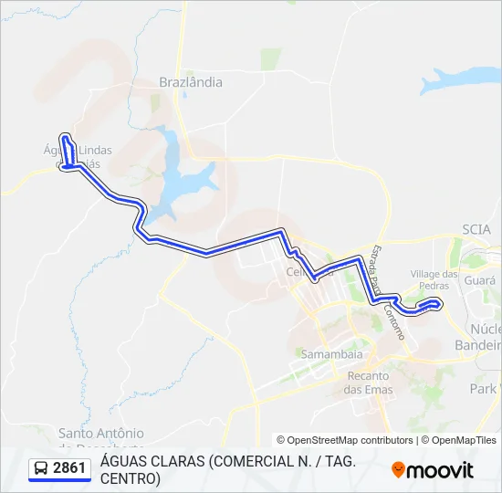 2861 Bus Line Map