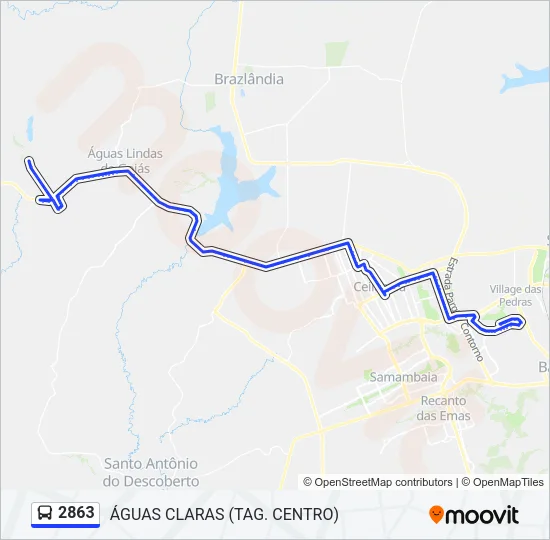 2863 Bus Line Map