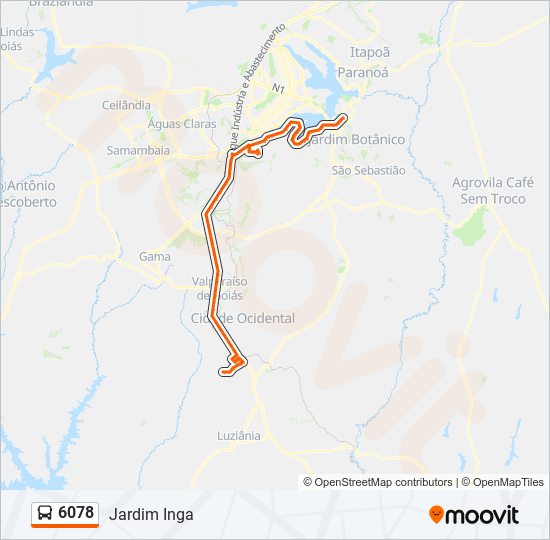 6078 bus Line Map