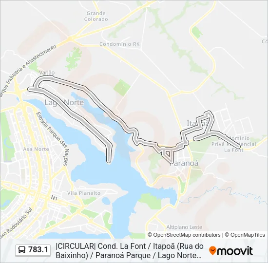 783.1 Bus Line Map
