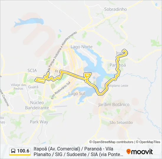 100.6 Bus Line Map