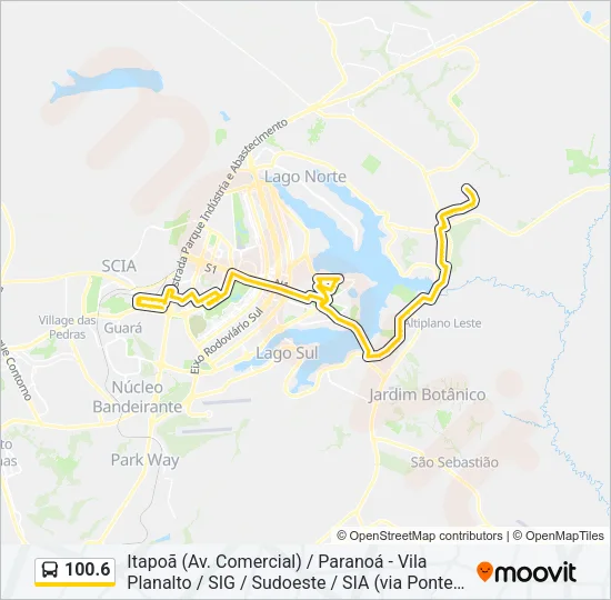 100.6 Bus Line Map