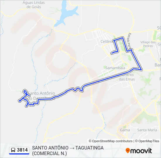 3814 Bus Line Map