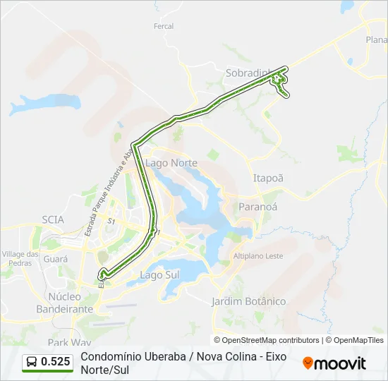 0.525 Bus Line Map