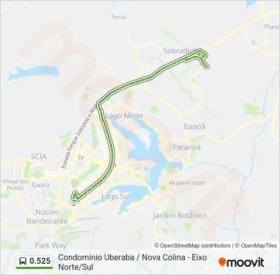 0.525 Bus Line Map