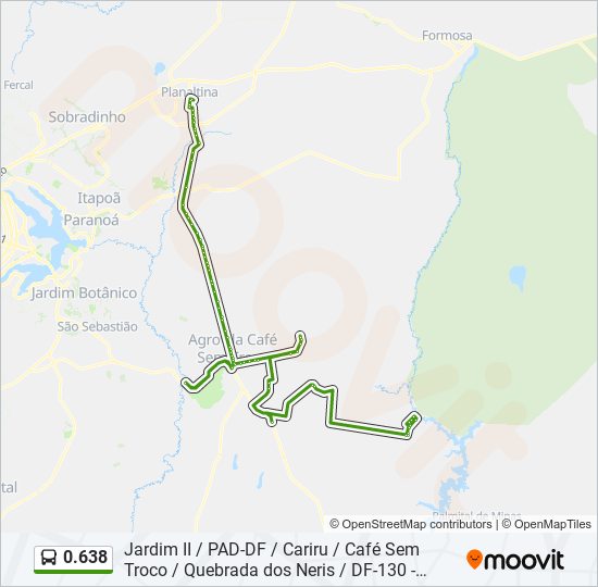 Como chegar até Br-251  Pad-Df (Agrobrasília) em Brasília e Entorno do DF  de Ônibus?