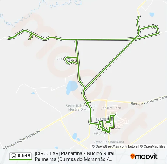 0.649 Bus Line Map
