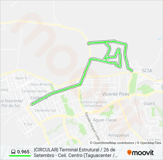 0.965 Bus Line Map