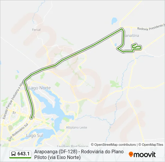 643.1 Bus Line Map
