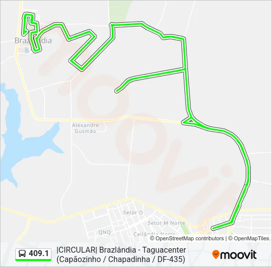 409.1 Bus Line Map