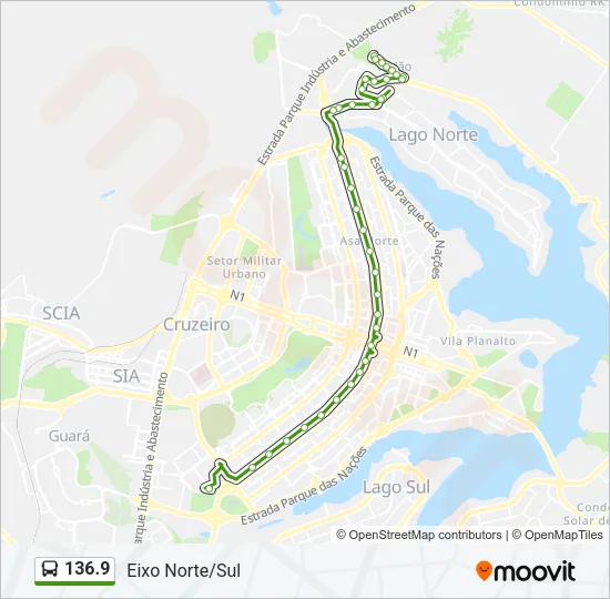 136.9 Bus Line Map
