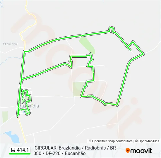 414.1 Bus Line Map