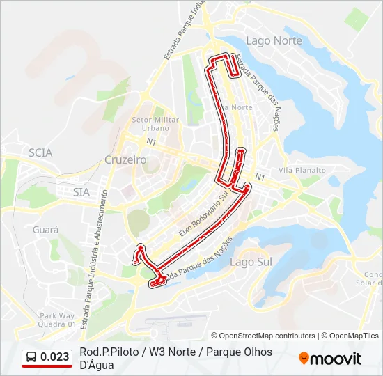 0.023 Bus Line Map
