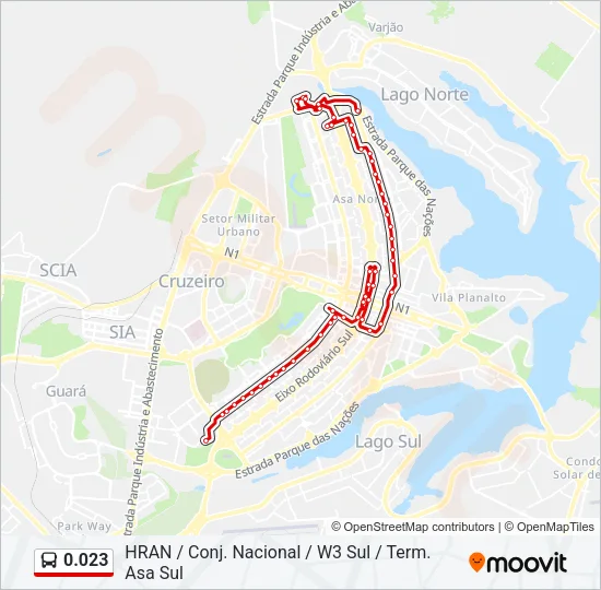 0.023 Bus Line Map