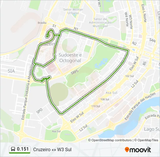 0.151 Bus Line Map
