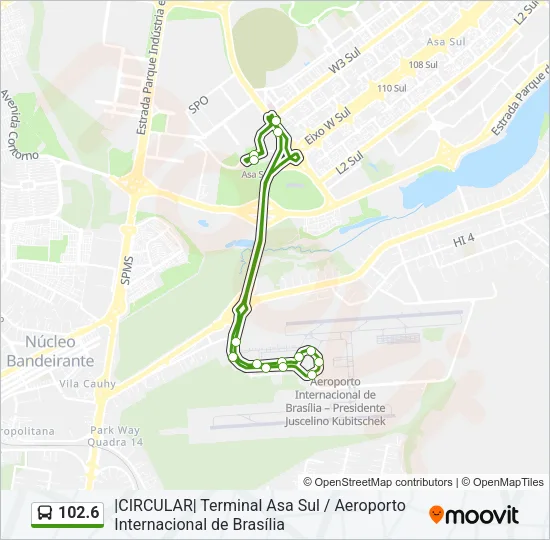 102.6 Bus Line Map