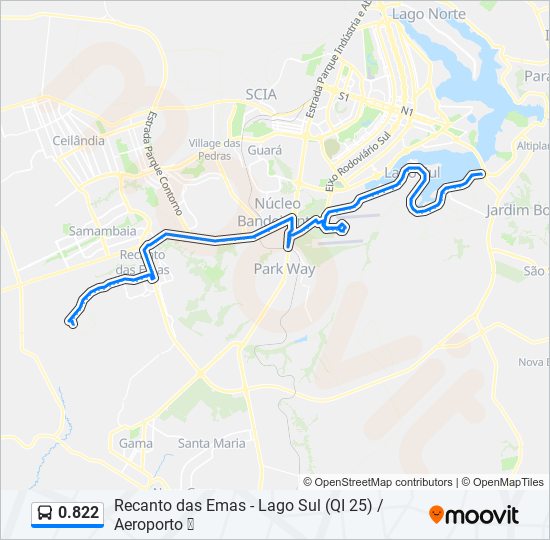 0.822 bus Line Map