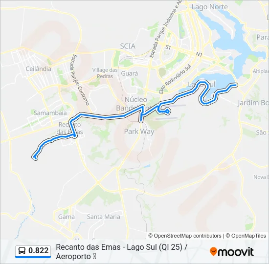0.822 Bus Line Map