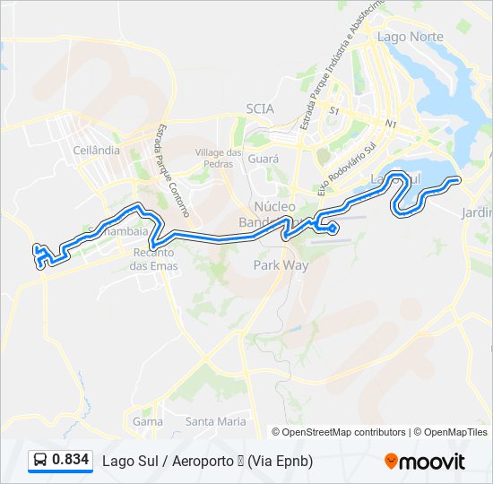 0.834 bus Line Map