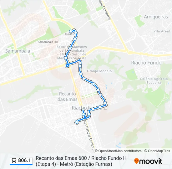 806.1 Bus Line Map