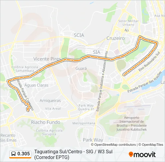 0.305 Bus Line Map