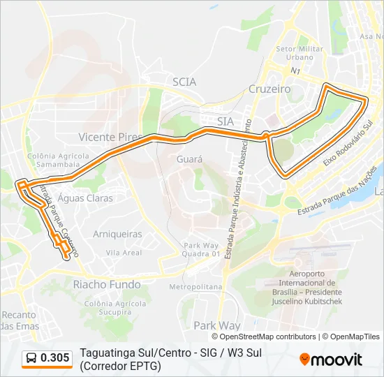 0.305 Bus Line Map