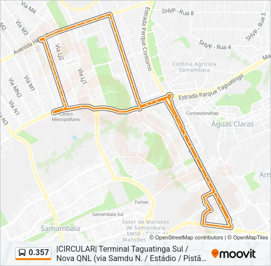0.357 Bus Line Map