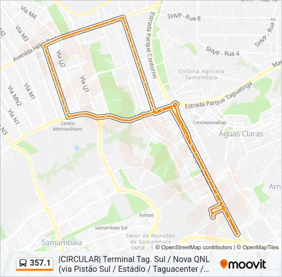 357.1 Bus Line Map