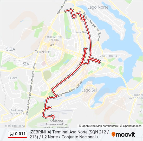 0.011 bus Line Map