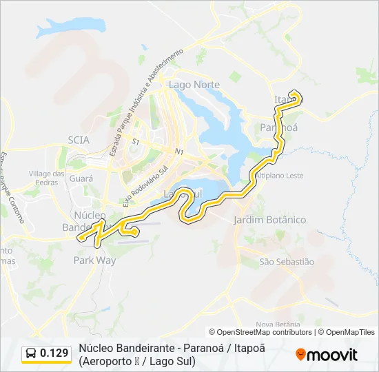 0.129 Bus Line Map