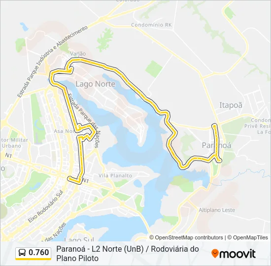 0.760 Bus Line Map