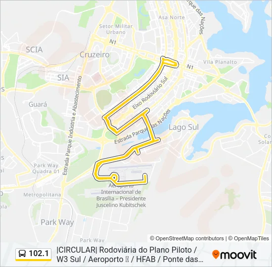 102.1 Bus Line Map