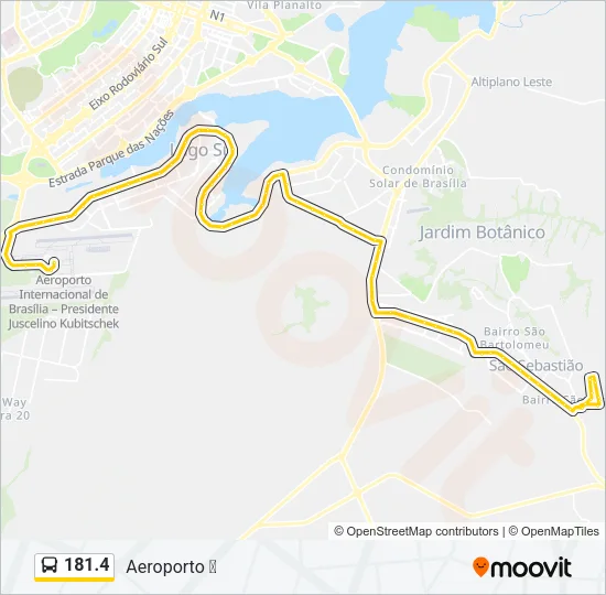 181.4 Bus Line Map