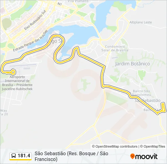 181.4 Bus Line Map
