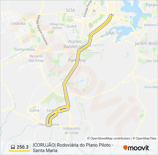250.3 Bus Line Map