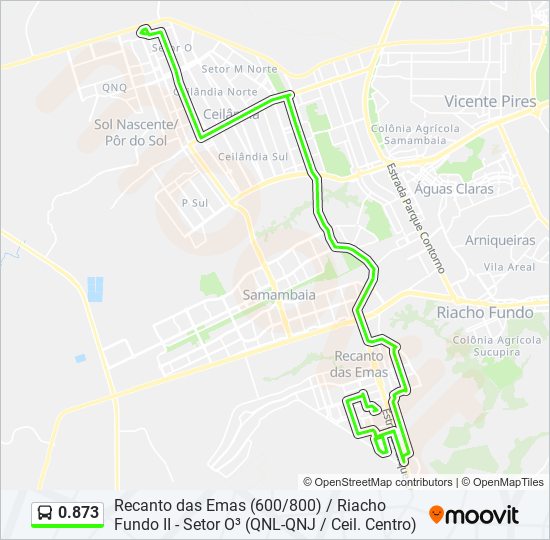 0.873 bus Line Map