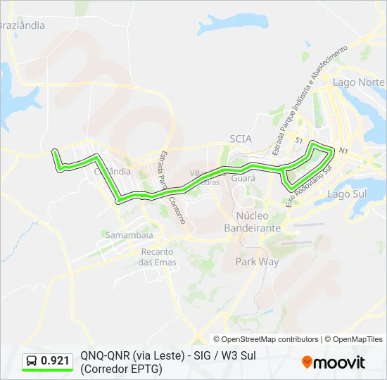0.921 Bus Line Map