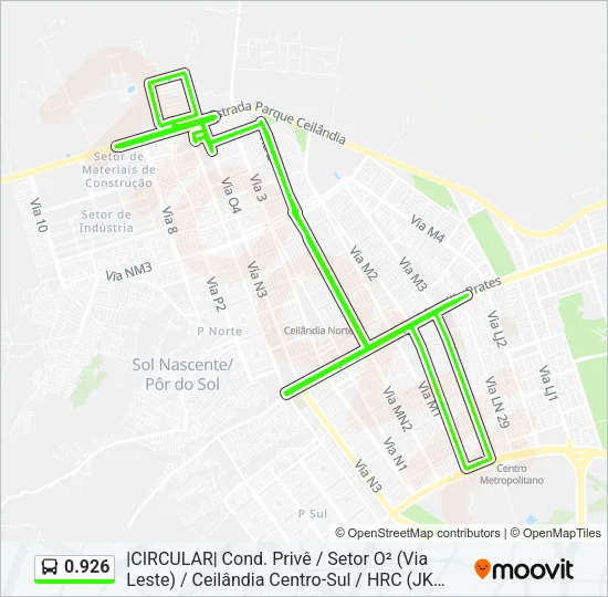 0.926 Bus Line Map