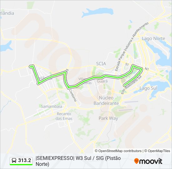 313.2 bus Line Map