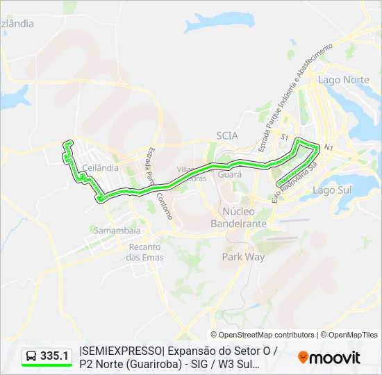 335.1 Bus Line Map