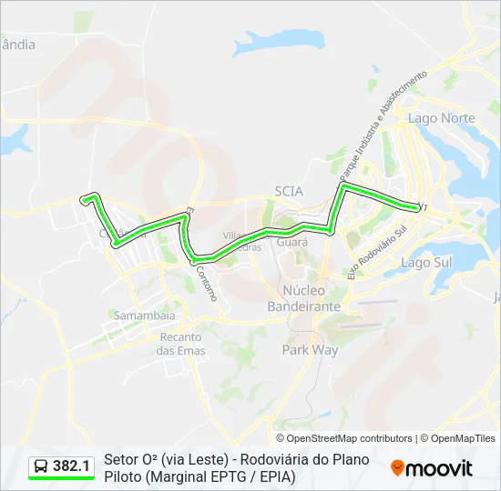 382.1 Bus Line Map