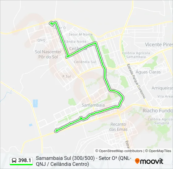 398.1 Bus Line Map
