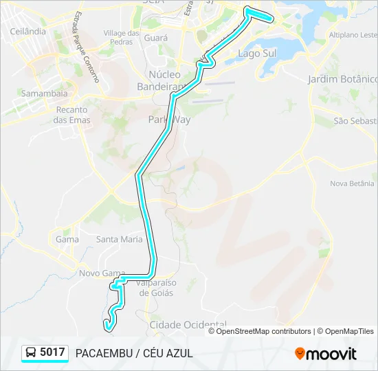 5017 Bus Line Map