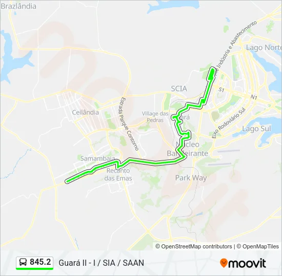 845.2 Bus Line Map