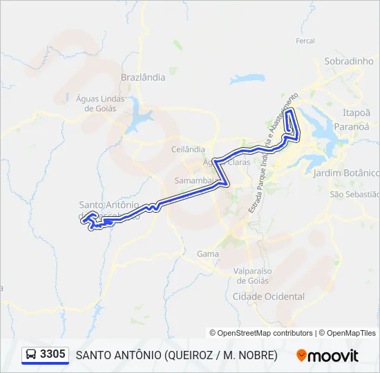3305 Bus Line Map